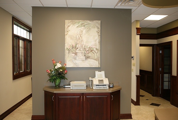 Artwork in reception area