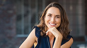 Woman with healthy attractive smile