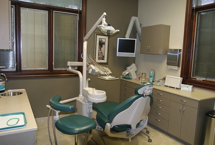 Dental exam chair