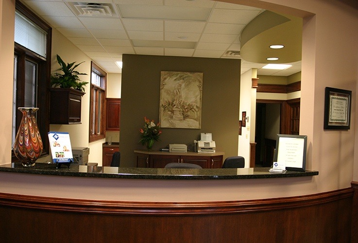 Welcoming reception desk